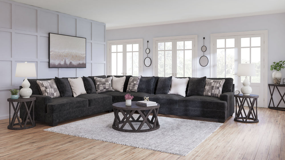 A match made in heaven, this sectional marries a cool, contemporary look and a decadently soft, plush microfiber feel. This irresistibly comfortable union is love at first touch at the end of a long day, or anytime you-'re ready to get serious about relax