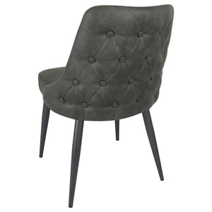 Cosmo - Upholstered Dining Side Chair (Set of 2) - Gray