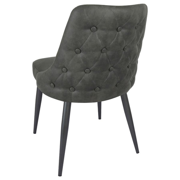 Cosmo - Upholstered Dining Side Chair (Set of 2) - Gray