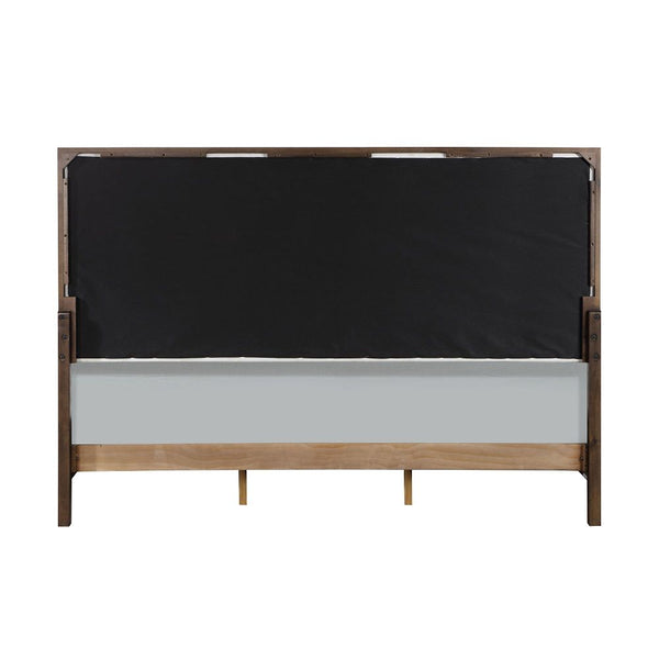 Carena - Eastern King Bed - Light Gray & White & Brown