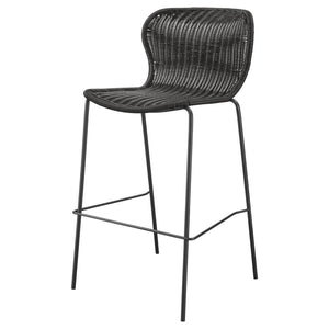 Mckinley - Faux Rattan Metal Bar Chair (Set of 2) - Brown