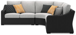 this sectional elevates the art of alfresco living. Beautiful and durable enough for indoor and outdoor use