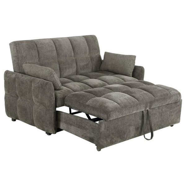 Cotswold - Upholstered Convertible Sleeper Sofa Bed - Dark Gray