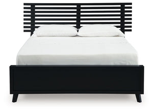 Danziar - Black - Full Slat Panel Bed