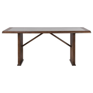 Sherwood - 5 Piece Rectangular Dining Table Set - Brown / Dark Gray