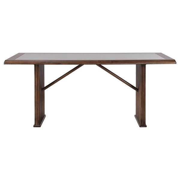 Sherwood - 5 Piece Rectangular Dining Table Set - Brown / Dark Gray