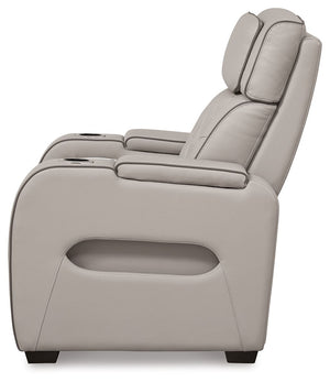 Boyington - Gray - Power Recliner/Adj Headrest
