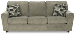 Revamp your sleekly styled living room sanctuary with this sofa. Well-suited to contemporary spaces with a calming neutral upholstery in a pewter hue, it makes a subtle design statement in your space whether youâ€™re hosting guests or enjoying a night in.