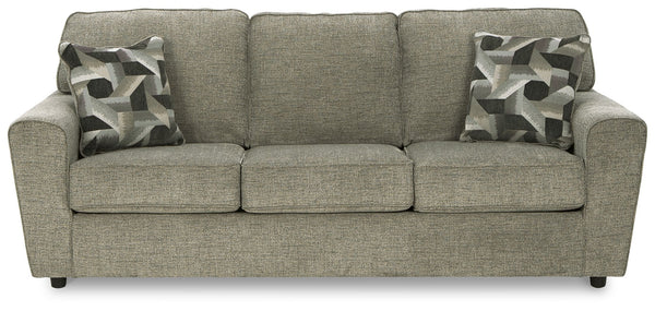 Revamp your sleekly styled living room sanctuary with this sofa. Well-suited to contemporary spaces with a calming neutral upholstery in a pewter hue, it makes a subtle design statement in your space whether youâ€™re hosting guests or enjoying a night in.