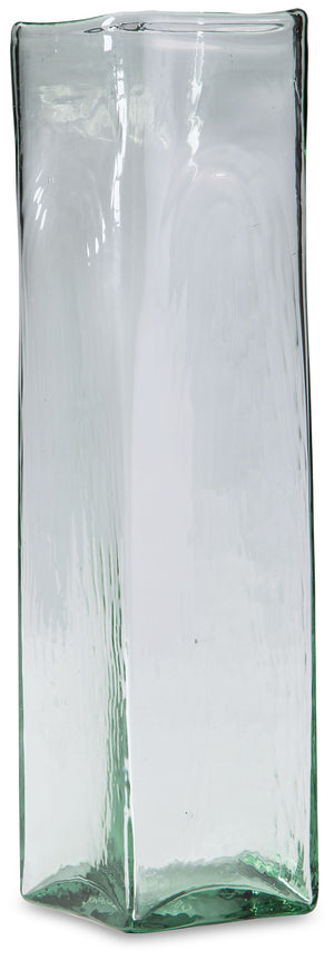 This vase, made of transparent green glass, provides a sturdy foundation for a full bouquet of your favorite long-stemmed blooms. With a fluted wide opening, the beautiful vessel provides ample room to place flowers perfectly. Or use it with flameless can