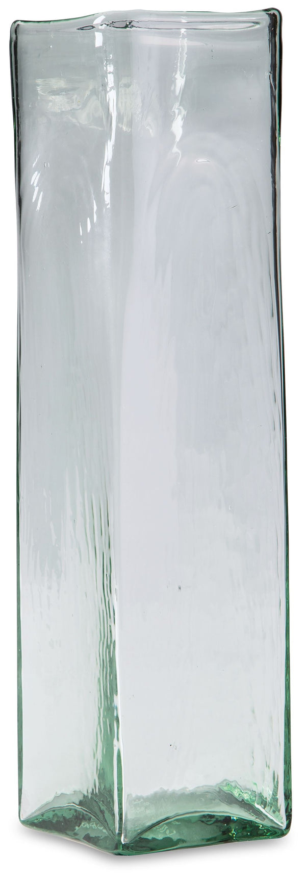 This vase, made of transparent green glass, provides a sturdy foundation for a full bouquet of your favorite long-stemmed blooms. With a fluted wide opening, the beautiful vessel provides ample room to place flowers perfectly. Or use it with flameless can