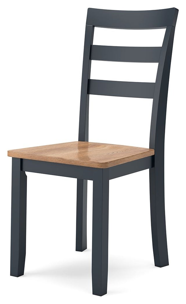 Gesthaven - Natural / Blue - Dining Room Side Chair (Set of 2)