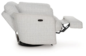 Alainmont Next-Gen Nuvella - Stone - Swivel Power Recliner