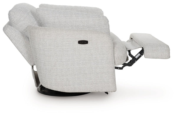 Alainmont Next-Gen Nuvella - Stone - Swivel Power Recliner