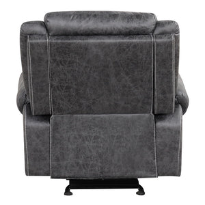 Zubaida - Power Motion Glider Recliner - Dark Gray Polish Microfiber