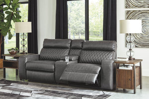 City sleek living. This loveseat is loaded with luxury. An ultra-stylish diamond stitch design pumps up the piece with eye-catching drama. And talk about style with purpose. This loveseat supports you with a high back and faux leather upholstery in gorgeo