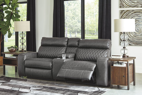 City sleek living. This loveseat is loaded with luxury. An ultra-stylish diamond stitch design pumps up the piece with eye-catching drama. And talk about style with purpose. This loveseat supports you with a high back and faux leather upholstery in gorgeo