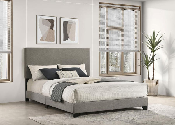 Dorian - Fabric Upholstered Queen Panel Bed - Taupe