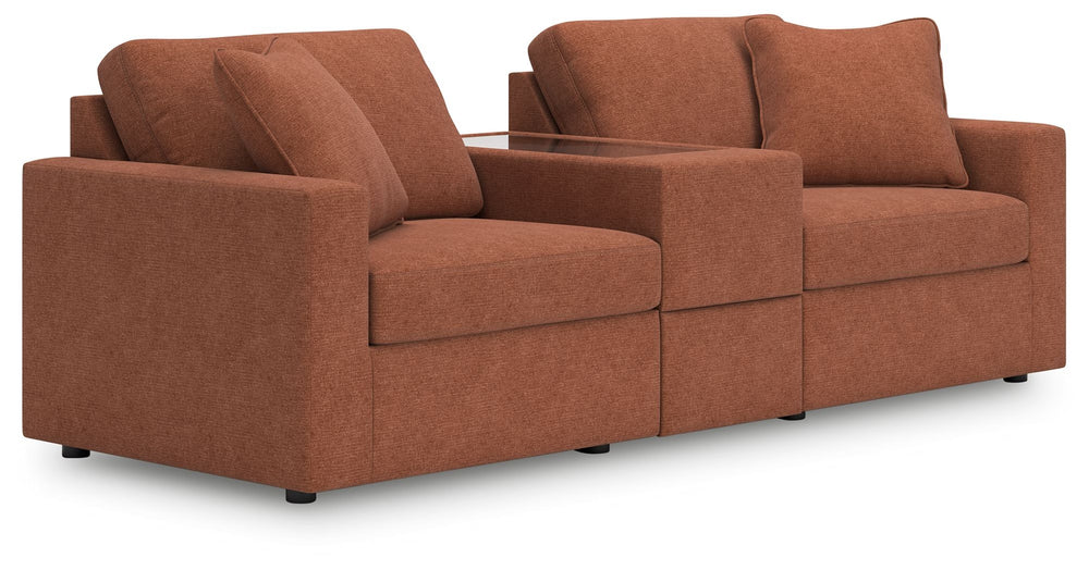 Looking cool and contemporary is great. But when it comes down to it, youâ€™re all about low-maintenance lounging. With the performance fabric on this sectional sofa, cleaning spills is a breeze. Its customizable modular design caters to your ever-changin