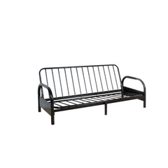 The Alfonso Adjustable Sofa Frame will be a great addition to any contemporary home Decor. Pairing it up with full size futon mattress, its smooth black finish matches well with any color. This frame is convertible from L shape seating to lay flat positio