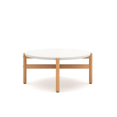 The Solstice Coffee Table is a blend of elegance and durability, designed to elevate your outdoor living space. The top, crafted from Terrazzo material, boasts the easy-care qualities of marble and the resilience of concrete, ensuring long-lasting beauty.