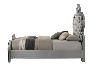 Perine - Queen Bed - Gray Velvet