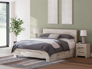 A fresh take on country living, this king panel storage bed strikes the perfect balance between farmhouse and contemporary. Its rustic white finish and replicated reclaimed oak grain merge effortlessly with the hearty, clean-lined look we love today. Two 
