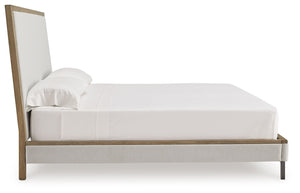 Tomtyn - Light Brown - Queen Upholstered Bed