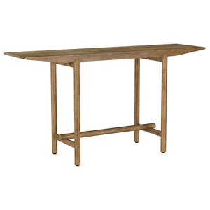 Welcome your guests with the timeless beauty and exceptional quality of this entryway console table, crafted from solid mango wood. Its minimalist design, paired with the rich grain of the wood, creates a striking combination of natural charm and contempo