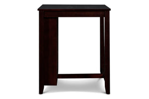 Gia - Counter Table With 2 Chairs & Storage Shelf - Ebony