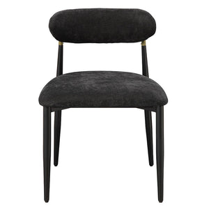 Jaramillo - Side Chair (Set of 2) - Black Fabric & Black Finish