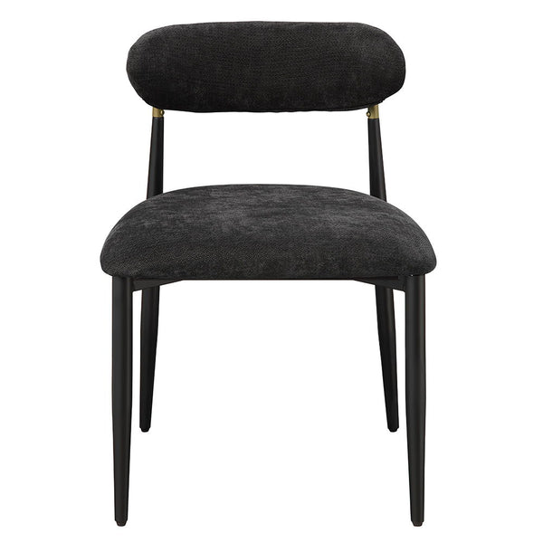 Jaramillo - Side Chair (Set of 2) - Black Fabric & Black Finish