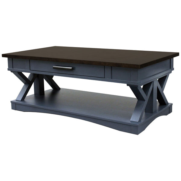  the Americana Modern Cocktail Table is a must-have. Crafted in a denim finish