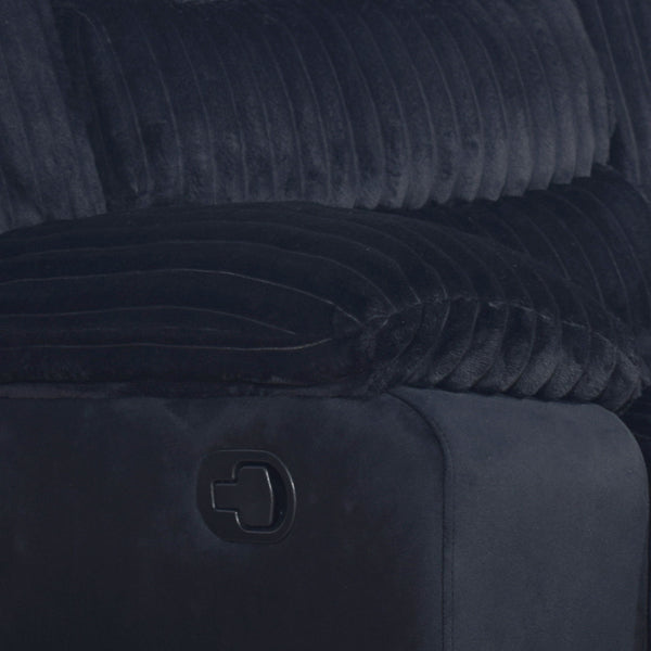 Willow - Sofa With Dual Recliner - Black
