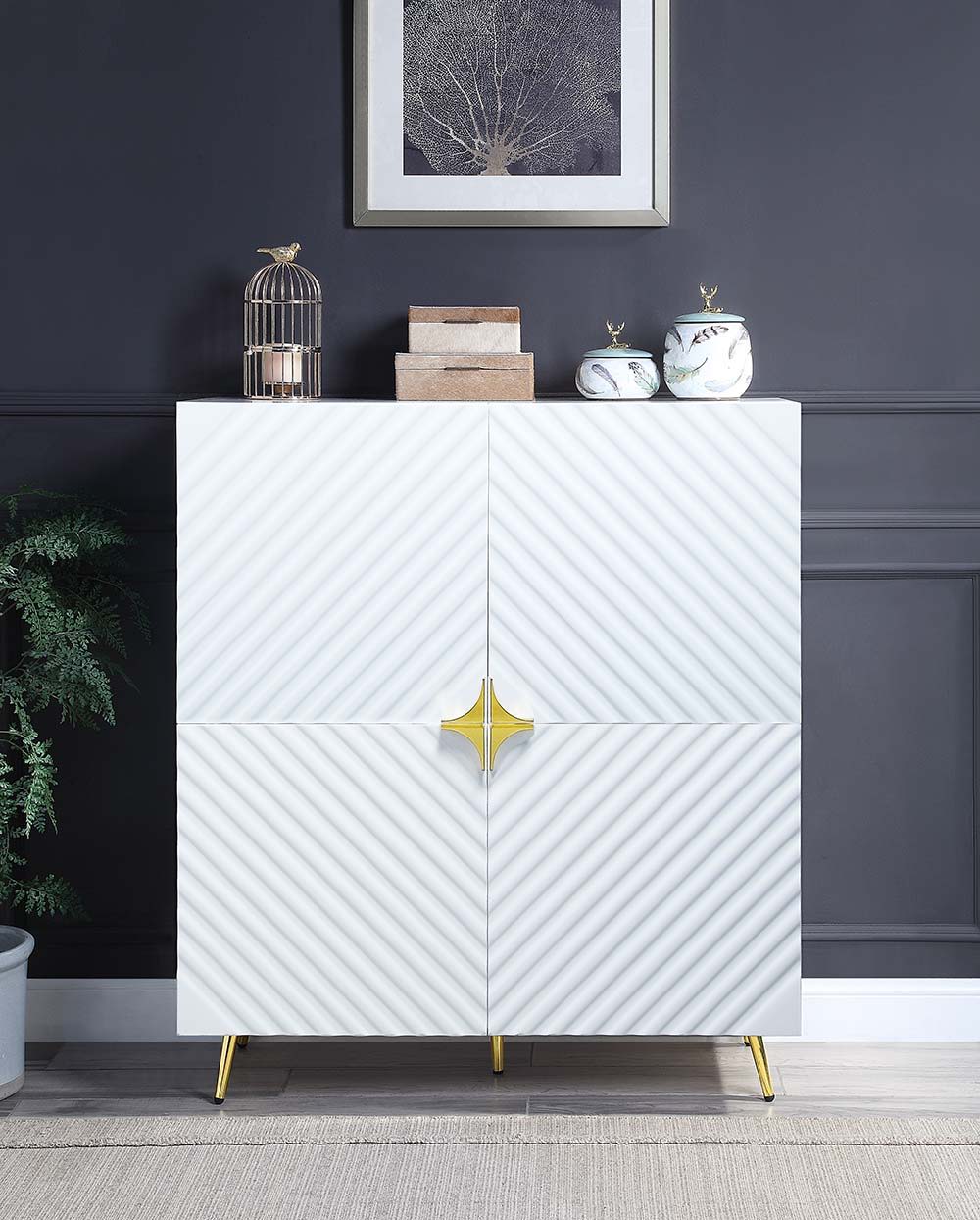 Gaines - Cabinet - White - 43-"