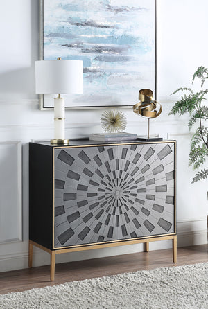  Gray & Brass Finish