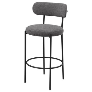 Viola - Boucle Upholstered Bar Chair (Set of 2) - Gray