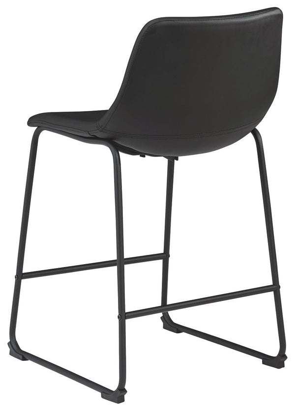 Centiar - Black - Upholstered Barstool (Set of 2)