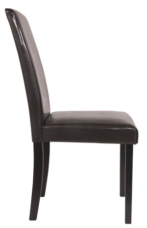 Kimonte - Dark Brown - Dining UPH Side Chair (Set of 2)