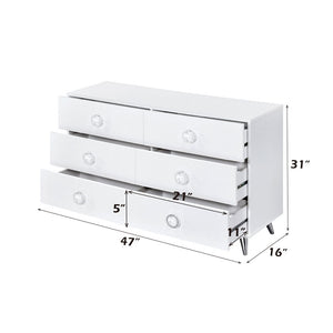 Perse - Dresser - White Finish