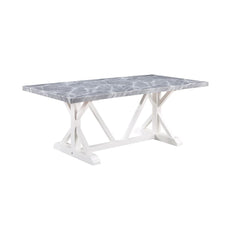 Fixed Table Top, Engineered Marble Grain Table Top
