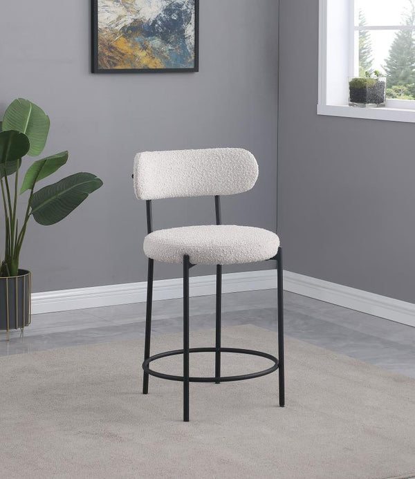 Viola - Boucle Upholstered Counter Chair (Set of 2) - Cream