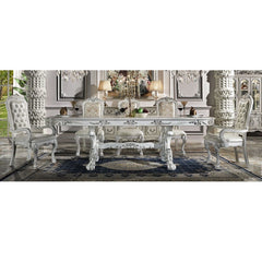 Dresden - Dining Table 136-"L - Bone White Finish