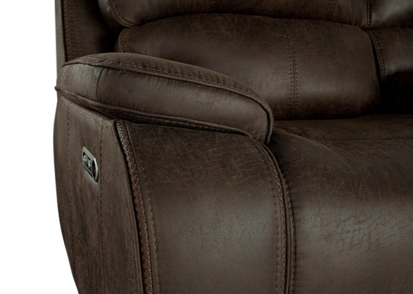 Brookings - Glider Recliner With Power Headrest & Footrest - Brown