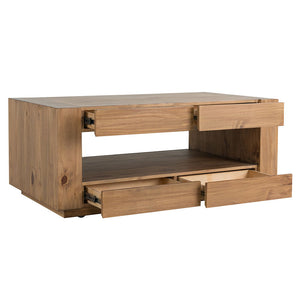 Harlan - Coffee Table - Brown Finish