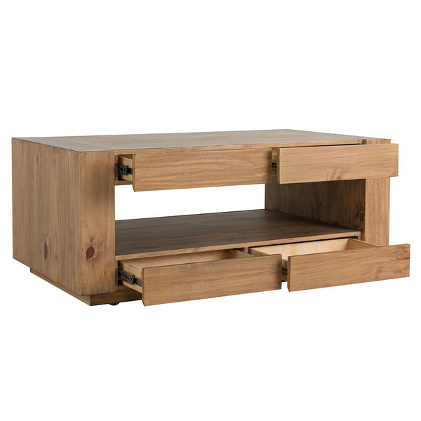Harlan - Coffee Table - Brown Finish