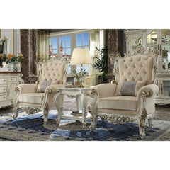 Inspire your home and create an upscale atmosphere with the Picardy II accent chair. This accent chair adds classic style to any sitting area featuring a traditional handcrafted design. This luxurious accent chair is upholstered in a beautiful light flora