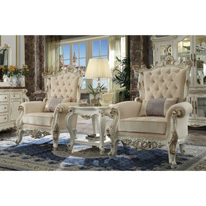 Inspire your home and create an upscale atmosphere with the Picardy II accent chair. This accent chair adds classic style to any sitting area featuring a traditional handcrafted design. This luxurious accent chair is upholstered in a beautiful light flora