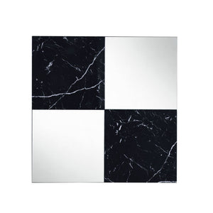  this Angwin wall mirror can be displayed as a square or in a diamond shape. By placing it behind the lamp to diffuse light