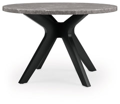 Have a seat at this dining table and embrace the feel of casual contemporary design. Its matte black frame and contrasting faux marble top give off a decidedly modern vibe. This is a table that-'s sure to serve you and your besties well.<br><br><b>Additio